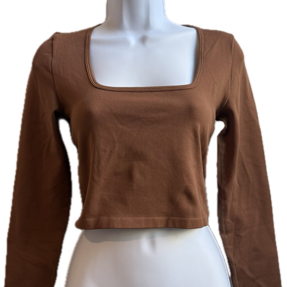2 pack of OQQ Crop Tops Seamless Stretch - Picture 2 of 6